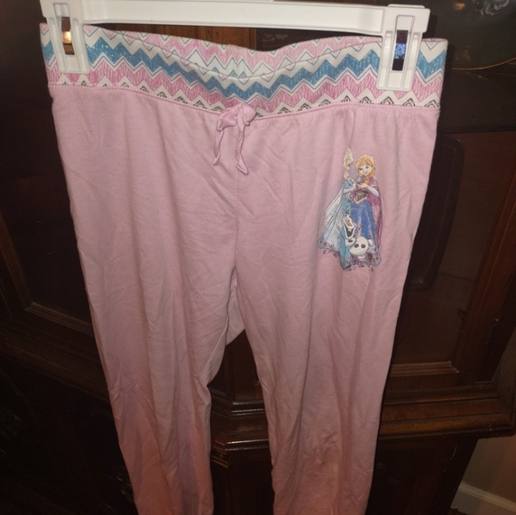 Disney Other - Disney Frozen Pink XL Sweatpants for Kids